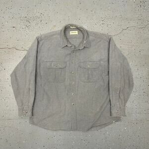 VTG Grey button-up flannel shirt